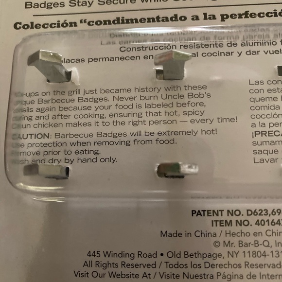 Mr. Bar-B-Q Barbecue Labels Badges 8-piece Set NWT - Picture 4 of 4